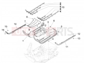 vespa Vespa GTS 300 ABS Super - SuperSport - Super Tech (CA, USA) Central cover - Footrests