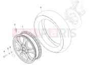 vespa Vespa GTS 300 ABS Super - SuperSport - Super Tech (CA, USA) Front wheel