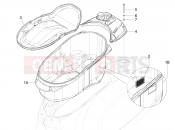 vespa Vespa GTS 300 ABS Super - SuperSport - Super Tech (CA, USA) Helmet huosing - Undersaddle