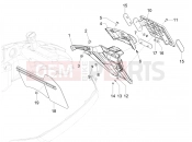 vespa Vespa GTS 300 ABS Super - SuperSport - Super Tech (CA, USA) Rear cover - Splash guard