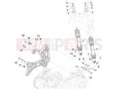 vespa Vespa GTS 300 ABS Super - SuperSport - Super Tech (CA, USA) Rear suspension - Shock absorber/s