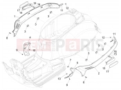 vespa Vespa GTS 300 ABS Super - SuperSport - Super Tech (CA, USA) Side cover - Spoiler
