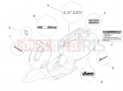 vespa Vespa LX 125 E5 (JP, KR, TW) Plates - Emblems