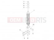 vespa Vespa LX 125 INDONESIA PLANT (ID, TH, TW) Rear suspension - Shock absorber/s