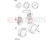 SUZUKI AN650AZ K8 (2008) Burgman 650 6 - CRANKCASE COVER