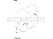 SUZUKI AN650AZ K8 (2008) Burgman 650 73 - SEAT SUPPORT BRACKET