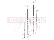GASGAS TXT RACING 300 (F0403YJ) [EU] FRONT FORK DISASSEMBLED