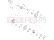 GASGAS  TRANSMISSION I - MAIN SHAFT