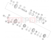GASGAS  TRANSMISSION II - COUNTERSHAFT
