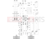 GASGAS  FRONT FORK DISASSEMBLED