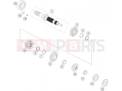 GASGAS  TRANSMISSION I - MAIN SHAFT