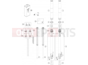 GASGAS  FRONT FORK DISASSEMBLED