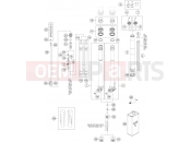 GASGAS  FRONT FORK DISASSEMBLED