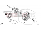 HONDA Z125 MONKEY (Z125MAM) 2021 F-14-40 FRONT WHEEL