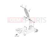 YAMAHA YFM 400 Kodiak YFM400FWA YFM400FWAN KODIAK 4WD (5GH9) 2001 REAR SUSPENSION