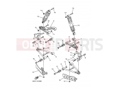 YAMAHA YFM 400 Kodiak YFM400FWA YFM400FWAN KODIAK 4WD (5GH9) 2001 FRONT SUSPENSION & WHEEL