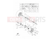 YAMAHA YFM 400 Kodiak YFM400FWA YFM400FWAN KODIAK 4WD (5GH9) 2001 FRONT WHEEL