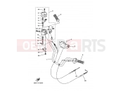 YAMAHA YFM 400 Kodiak YFM400FWA YFM400FWAN KODIAK 4WD (5GH9) 2001 STEERING HANDLE & CABLE
