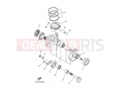 YAMAHA YFZ 450 YFZ450V YFZ450 50TH ANNIVERSARY SE (5TGG) 2006 CRANKSHAFT & PISTON