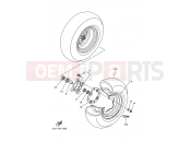 YAMAHA YFZ 450 YFZ450V YFZ450 50TH ANNIVERSARY SE (5TGG) 2006 FRONT WHEEL