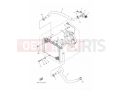YAMAHA YFM 700 Grizzly YFM700FWAD YFM70GPLJ GRIZZLY 700 EPS 4WD LE [USA] (B1AP) 2018 RADIATOR & HOSE