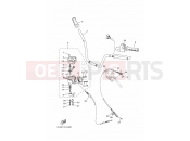 YAMAHA YFM 700 Grizzly YFM700FWAD YFM70GPLJ GRIZZLY 700 EPS 4WD LE [USA] (B1AP) 2018 STEERING HANDLE & CABLE