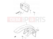 SUZUKI AX100 R (1994) 30 - HEADLAMP HOUSING - FRONT FENDER