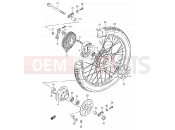 SUZUKI AX100 R (1994) 43 - REAR WHEEL (E94,P09,P48)