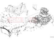 DUCATI Desert X Cooling circuit