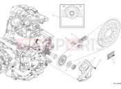 DUCATI Desert X Front sprocket & chain