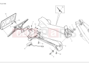 DUCATI Panigale V2 Superquadro Final Edition Plate holder