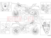 DUCATI Panigale V2 Superquadro Final Edition Positioning plates