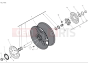 DUCATI 2025 Panigale V4 Tricolore Rear wheel