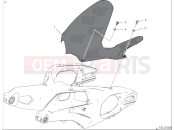 DUCATI 2025 Panigale V4 Tricolore Rear mudguard
