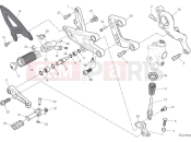 DUCATI 2025 Panigale V4 Tricolore Right footrest