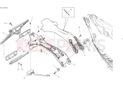 DUCATI 2025 Panigale V4 Tricolore Plate holder