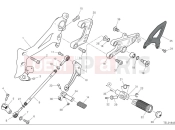 DUCATI 2025 Panigale V4 Tricolore Left footrest