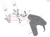 DUCATI 2025 Panigale V4 Tricolore Front mudguard