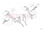 DUCATI Hypermotard 698 Mono Rear footrests