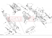 DUCATI 2025 Hypermotard 698 Mono RVE Rear subframe