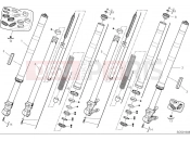 DUCATI 2025 Hypermotard 698 Mono RVE Front fork (Asia)
