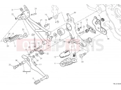 DUCATI Hypermotard 950 Right footrests