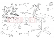DUCATI Hypermotard 950 Workshop service tools - frame