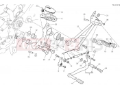 DUCATI Hypermotard 950 Left footrests