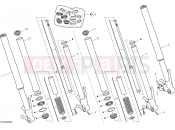 DUCATI 2025 Hypermotard 950 RVE Front fork