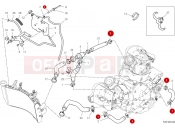 DUCATI 2025 Hypermotard 950 RVE Cooling circuit