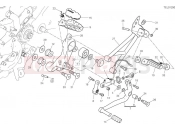 DUCATI 2025 Hypermotard 950 RVE Left footrests