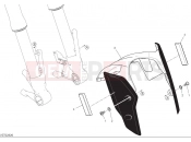 DUCATI 2025 Hypermotard 950 RVE Front mudguard