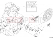 DUCATI 2025 Hypermotard 950 RVE Front sprocket & chain