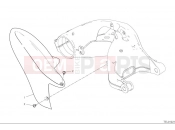 DUCATI 2025 Hypermotard 950 RVE Rear mudguard